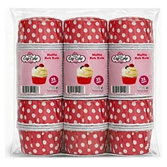 Vennesso Muffin Metalize Pet Kek Kalıbı, 25 Adet, 6,5x6 cm
