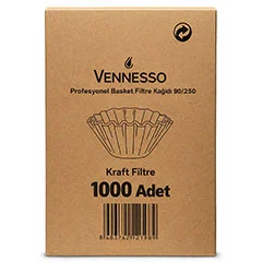 Vennesso Profosyonel Basket Filtre Kahve Kağıdı, 1000 Adet, 90/250