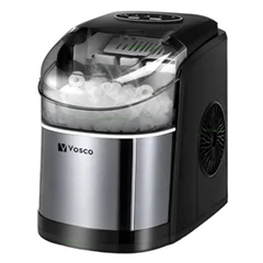 Vosco Buz Makinesi 12 kg/gün Kapasiteli, Set Üstü, Siyah