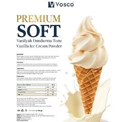 Vosco Premıum Soft Dondurma Tozu, Vanilyalı, 750 gr