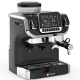 Vosco ST-520EC Pro Öğütücülü Espresso Kahve Makinesi, 1 Gruplu, Siyah - Görsel 1