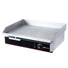 Vosco VBL-821 Elektrikli Pleyt Izgara, Oluklu, 55x43x24 cm