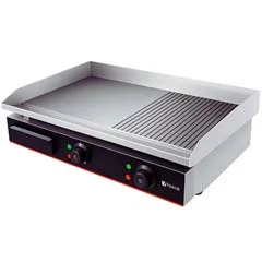 Vosco VBL-822 Elektrikli Pleyt Izgara, Yarı Oluklu, Çift Kontrollü, 73x47x24 cm