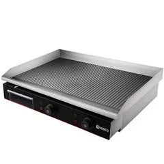 Vosco VBL-922 Elektrikli Pleyt Izgara, Oluklu, Çift Kontrollü, 73x47x24 cm