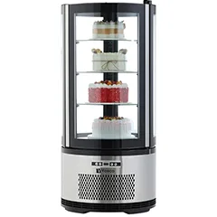 Vosco VFT-100R Silindir Pasta Teşhir Dolabı, 100 L, 49x49x106 cm