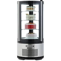 Vosco VFT-100R Silindir Pasta Teşhir Dolabı, 100 L, 49x49x106 cm