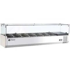 Vosco VFT-1500L2 Yatay Tip Salata Vitrin Dolabı, 6 Gn 1/3, 150x39,5x44,5 cm