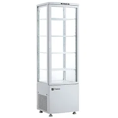 Vosco VFT-235L Dik Tip Soğutmalı Teşhir Dolabı, Beyaz, 235 L, 52x49x171 cm