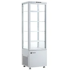 Vosco VFT-235L Dik Tip Soğutmalı Teşhir Dolabı, Beyaz, 235 L, 52x49x171 cm