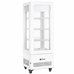 Vosco VFT-410L Dik Tip Soğutmalı Teşhir Dolabı, Beyaz
