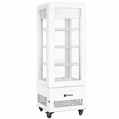 Vosco VFT-410L Dik Tip Soğutmalı Teşhir Dolabı, Beyaz