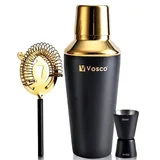 Vosco VSCG-3 Bar Seti, 3 Parça, Paslanmaz Çelik, Gold - Görsel 1
