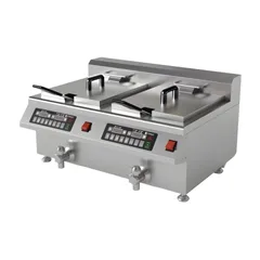 Vosco Vsl Frt2c12b Elektrikli İndüksiyonlu Fritöz Çiftli +
