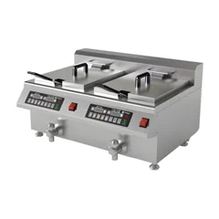 Vosco Vsl Frt2c12b Elektrikli İndüksiyonlu Fritöz Çiftli +