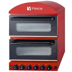 Vosco VZM-H2 Elektrikli Pizza Fırını, Çift Katlı, 40x40 cm Pişirme Odalı