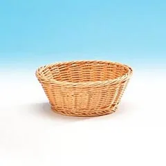 Zicco Yuvarlak Ekmek Sepeti, Plastik, 20x8 cm, Açık Renk