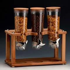 Zicco Ahşap Standlı Corn Flakes Aleti, 3'lü, 20x44x43 cm