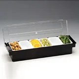 Zicco Bar Konteyner, Polikarbon Kapaklı, 6'lı, 50x16x9,5 cm, Siyah - Görsel 1
