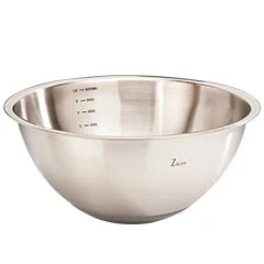 Zicco Karıştırma Kabı, Çelik, Silikon Altlı, 6 Litre, 33x15 cm