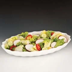 Zicco Oval Teşhir Tabağı, Polikarbon, 41,5x29,5x5,5 cm, Beyaz