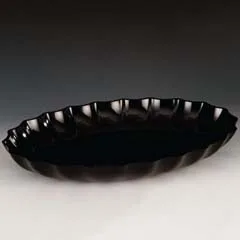 Zicco Oval Teşhir Tabağı, Polikarbon, 41,5x29,5x5,5 cm, Siyah