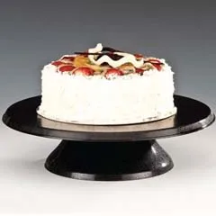 Zicco Polikarbon Döner Pasta Sıvama Standı, 30 cm, Siyah
