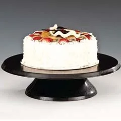 Zicco Polikarbon Döner Pasta Sıvama Standı, 30 cm, Siyah