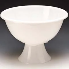 Zicco Polikarbon Kase, Ayaklı, 45 cm, Beyaz