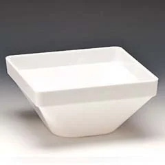 Zicco Polikarbon Kase, Kare, 22x22x11 cm, Beyaz