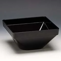 Zicco Polikarbon Kase, Kare, 22x22x11 cm, Siyah