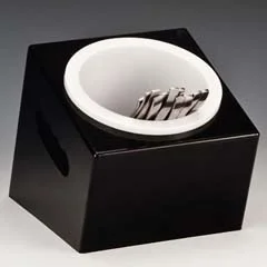 Zicco Polikarbon Kaşık Çatal Standı, Tekli, 16,5x18x15 cm, Siyah