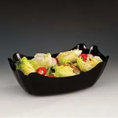 Zicco Polikarbon Teşhir Kasesi, 27x18x9 cm, Siyah