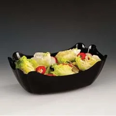 Zicco Polikarbon Teşhir Kasesi, 27x18x9 cm, Siyah