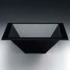 Zicco Polikarbon Teşhir Kasesi, 44,5x44,5x15,5 cm, Siyah