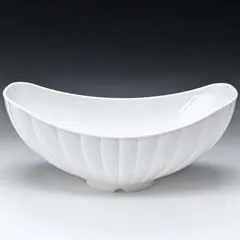 Zicco Polikarbon Teşhir Kasesi, Gondol, 42,5x25,5 cm, Beyaz