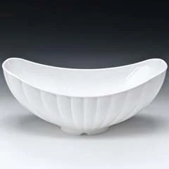 Zicco Polikarbon Teşhir Kasesi, Gondol, 42,5x25,5 cm, Beyaz