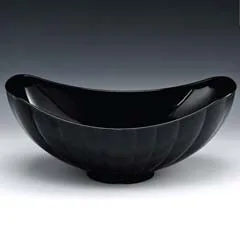 Zicco Polikarbon Teşhir Kasesi, Gondol, 42,5x25,5 cm, Siyah
