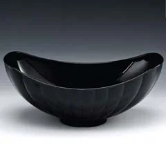 Zicco Polikarbon Teşhir Kasesi, Gondol, 42,5x25,5 cm, Siyah