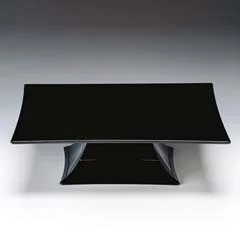 Zicco Polikarbon Teşhir Standı, Ayaklı, 35x35x10,5 Cm, Siyah
