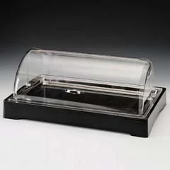 Zicco Soğutuculu Teşhir Standı, Polikarbon Rolltop Kapaklı, 57x37 cm, Siyah