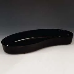 Zicco Teşhir Tabağı, Polikarbon, Damla Model, 45x21x6,5 cm, Siyah