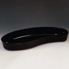Zicco Teşhir Tabağı, Polikarbon, Damla Model, 45x21x6,5 cm, Siyah