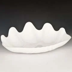 Zicco Teşhir Tabağı, Polikarbon, İstiridye Model, 38x27x5 cm, Beyaz