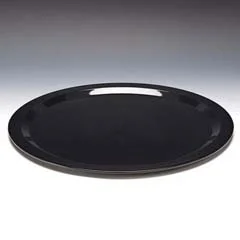 Zicco Yuvarlak Teşhir Tepsisi, Polikarbon, 50 cm, Siyah