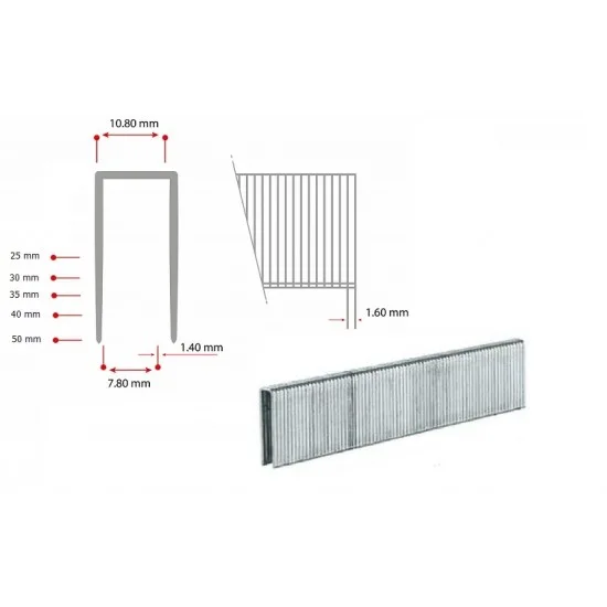 AKDENİZ 100-35 Havalı Zımba Teli 35 mm (N852-100/50 için)