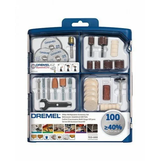 DREMEL S723 Çok Amaçlı Aksesuar Seti 100 Parça