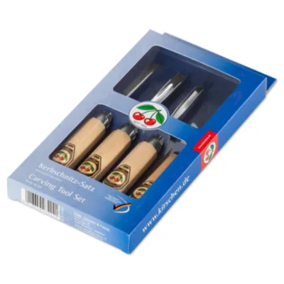 KIRSCHEN Two Cherries Ahşap Oyma Seti 4 Parça