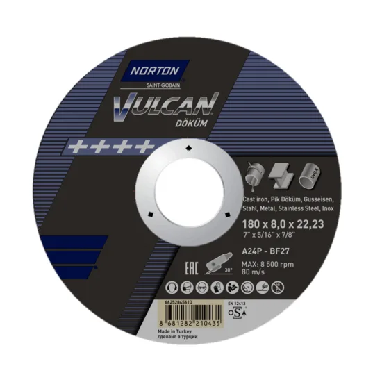 NORTON Vulcan 180x8.0 mm Döküm Taşlama Taşı (66252845610)