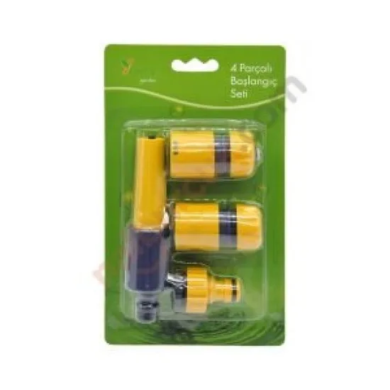 Nozul Hortum Sulama Başlığı Seti 4 Parça Daye DY8025