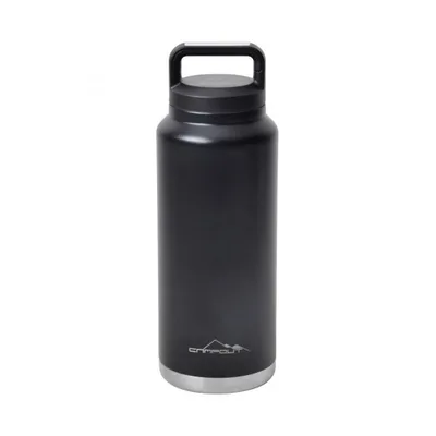 NURGAZ Campout Çift Katmanlı Termos Siyah 1000 ml (NG 163)